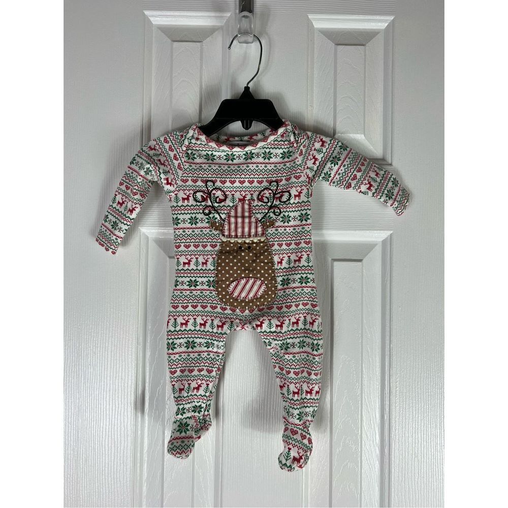 Mudpie Christmas Sleeper Size 0/3m